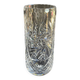 Cylindrical vase – handmade cut crystal