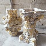 4 plaster capitals