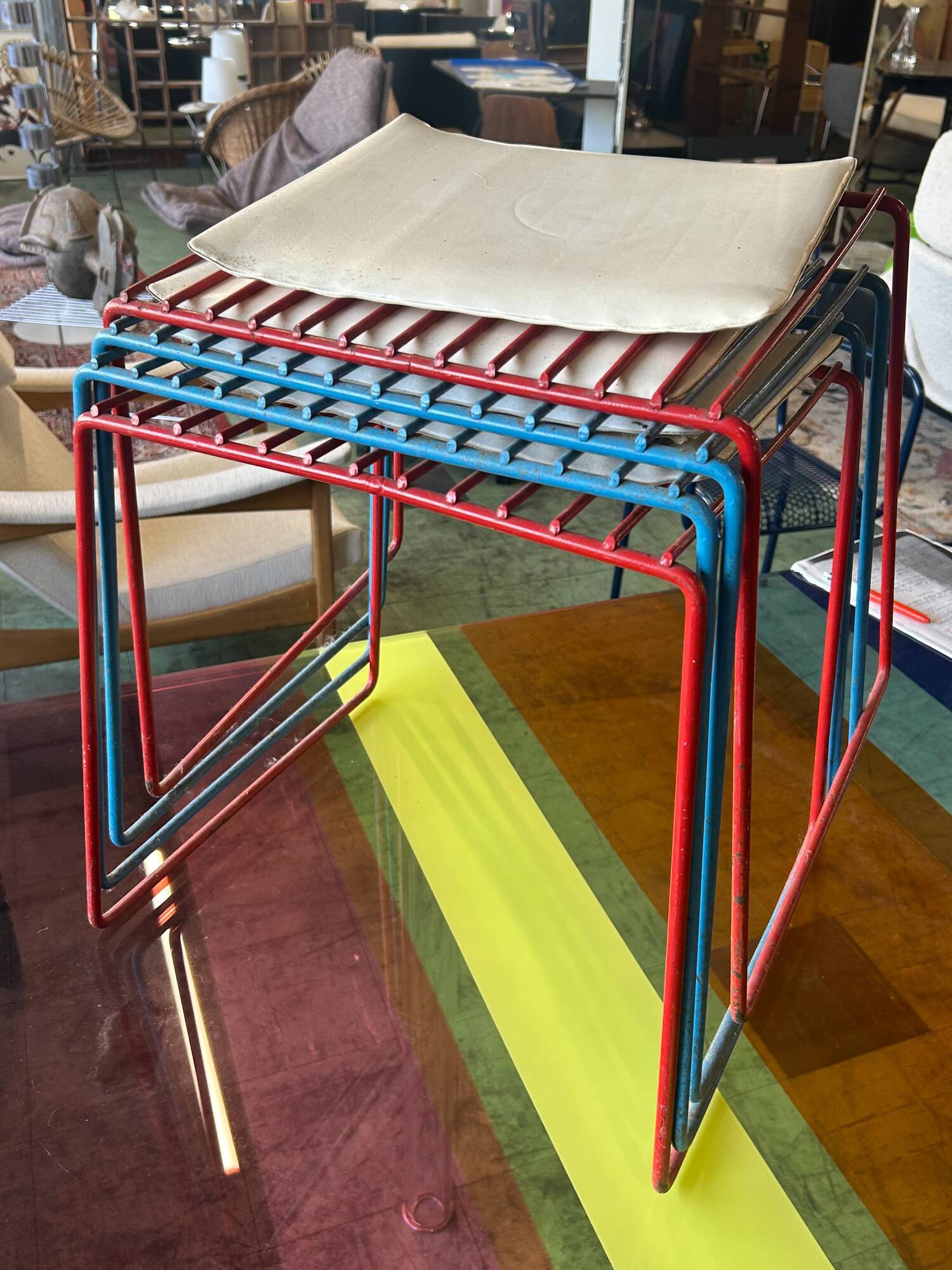 Set of Atelier A stools model 554