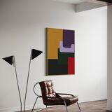 Large colorful painting 130x97 cm