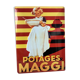 Maggi advertising plate in stamped sheet metal - 30 x 40 cm