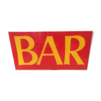 Plaque plexiglas "bar"