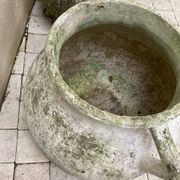 Jardinière marmite,  fibrociment 60’S