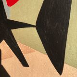 Abstract painting on panel