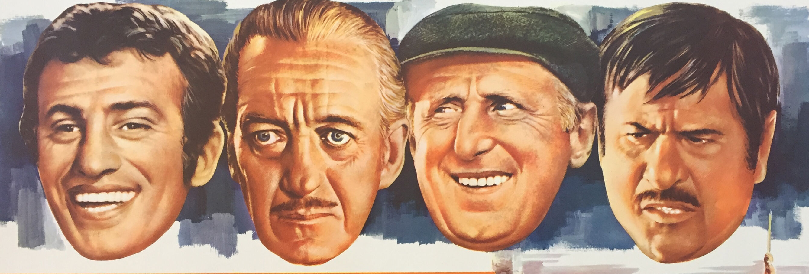 Cinema poster "The Brain" Jean-Paul Belmondo, Bourvil 37x55cm 1969