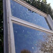 Verrière bois 3 fenêtres à soufflet et abbatant