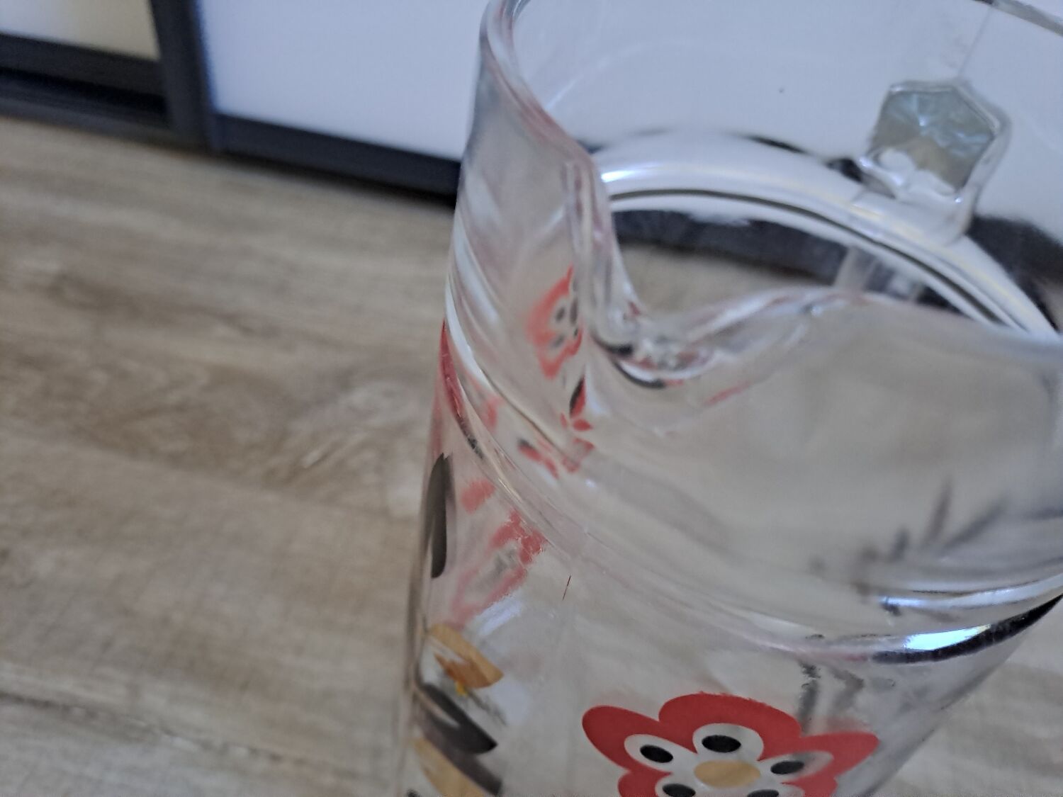 Set of glasses and vintage Luminarc decanter
