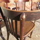 Set of 4 bistro chairs in curved wood Thonet