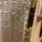 Kaiser Leuchten wall lamp ice glass 1970