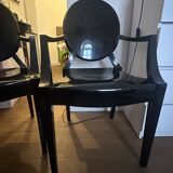 Louis Ghost chairs by Philippe Starck