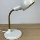 Flexible desk lamp metal white 70s/80s