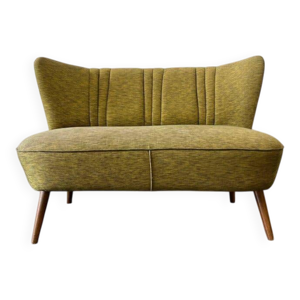 Canapé vintage jaune-vert