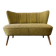 Canapé vintage jaune-vert deux places / fauteuil / sofa
