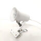 Spot lamp with clip Lita metal white 70s