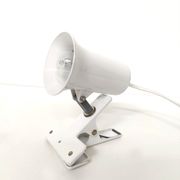 Spot lamp with clip Lita metal white 70s