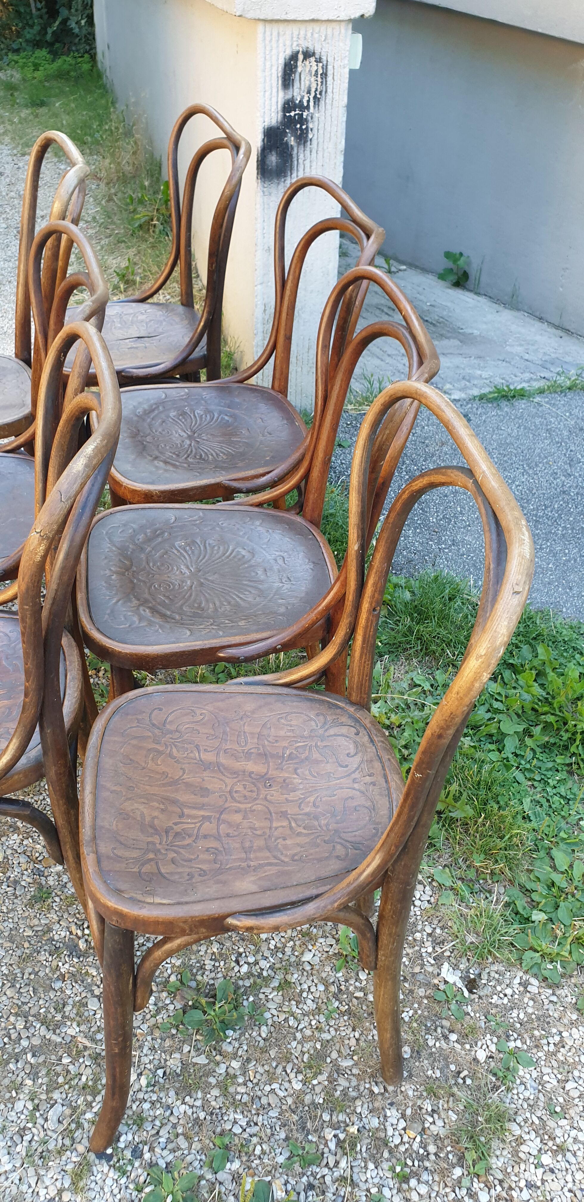 10 chaises Jacob & Joseph Kohn en bois courbé 1900