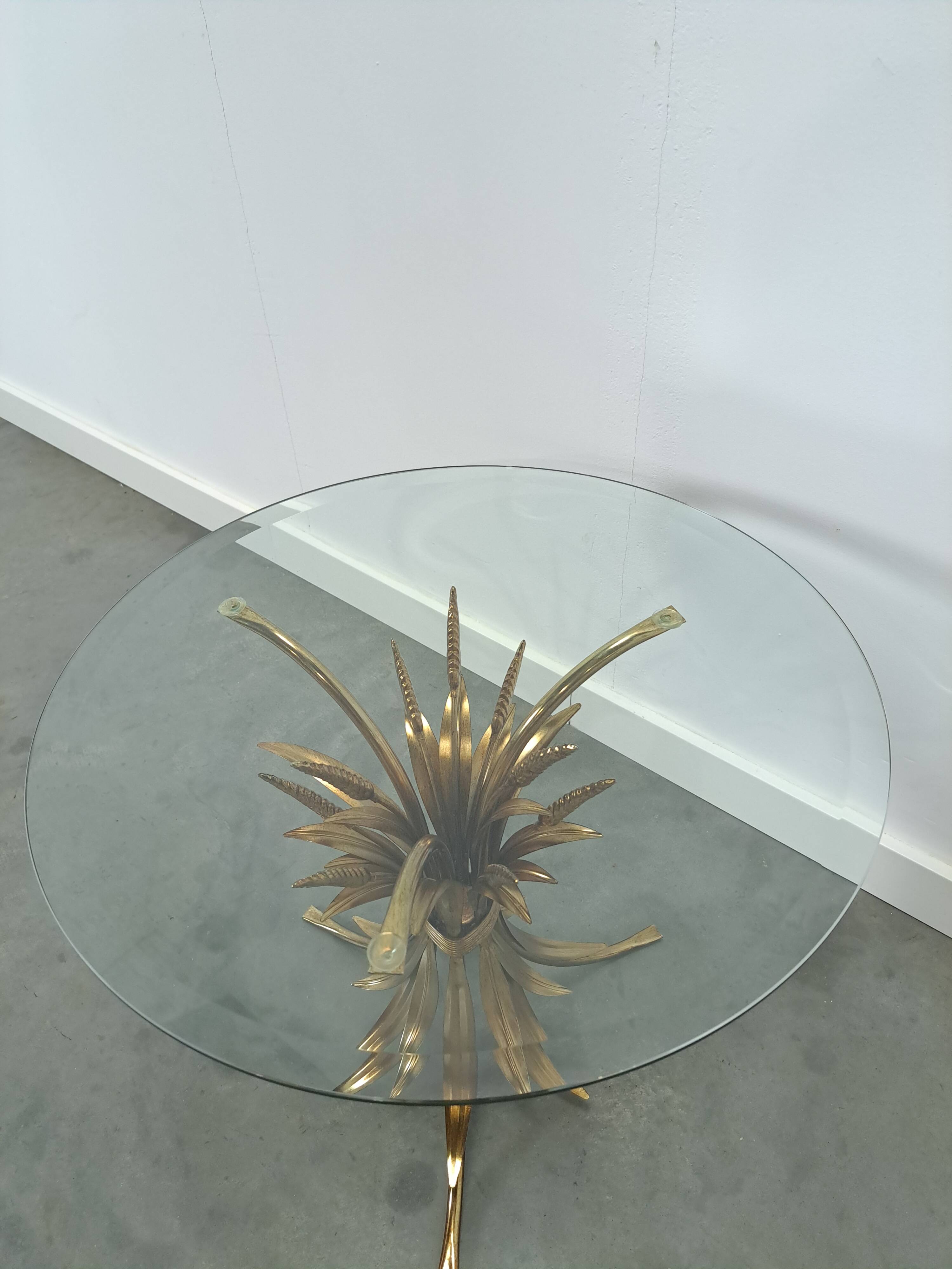 Table à maïs ronde coréenne Hans Kögl avec lame de glaçage