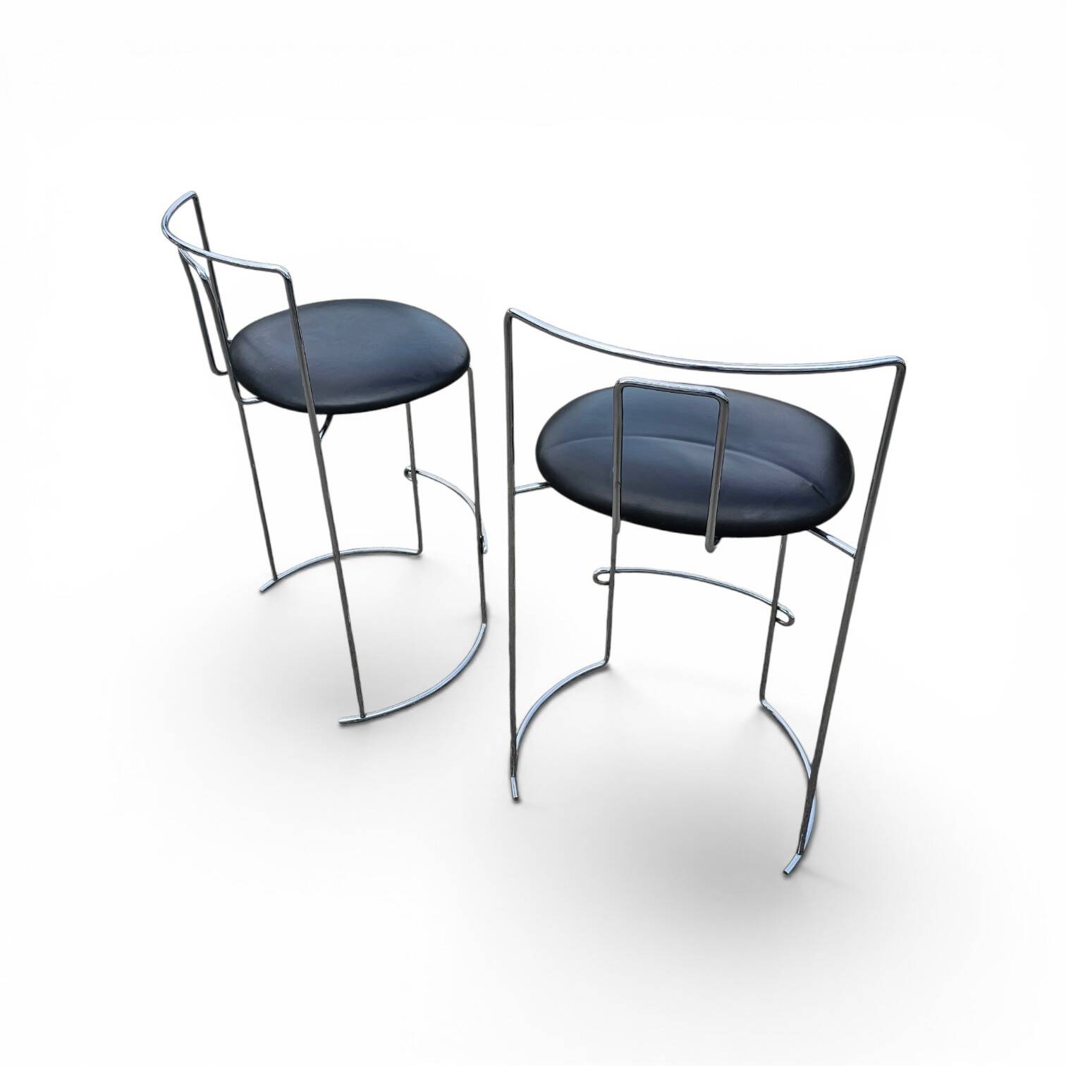 2 x Gaja stool by Kazuhide Takahama for Simon Gavina / black leather