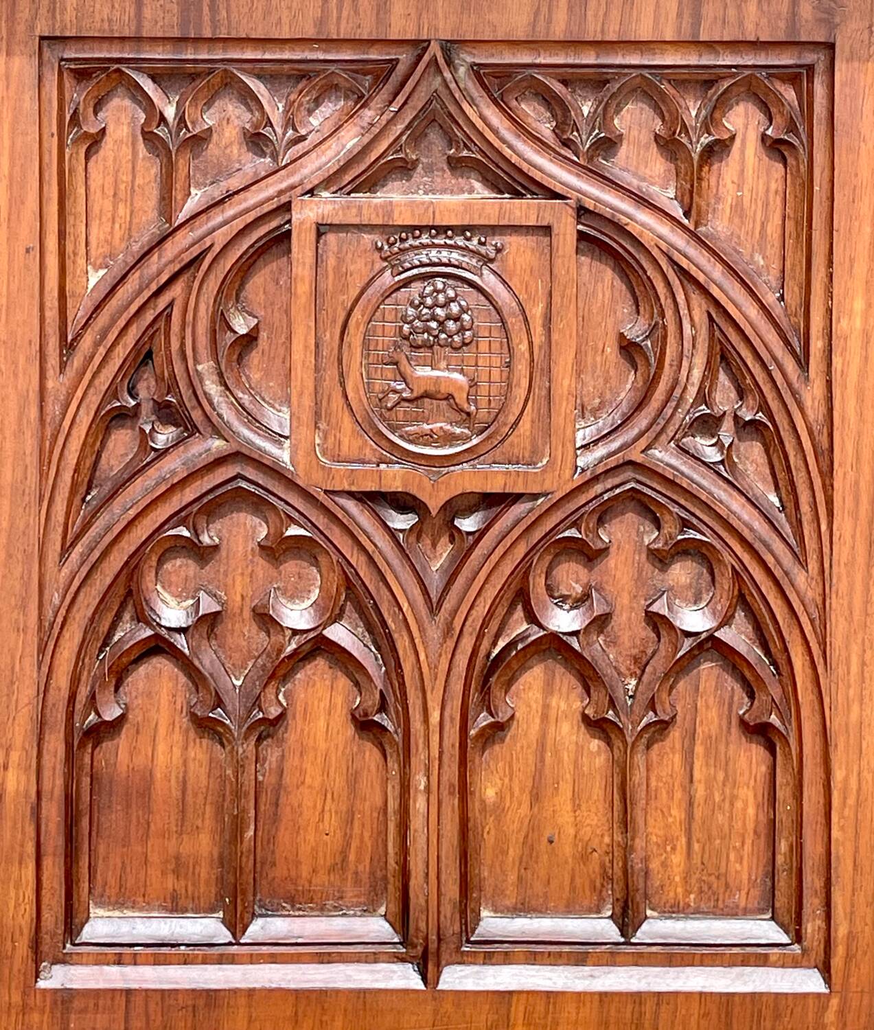 Pray to God in Neo-Gothic Walnut