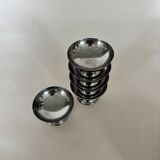 Set of 5 stainless steel bowls