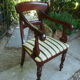 Ancient English mahogany armchair