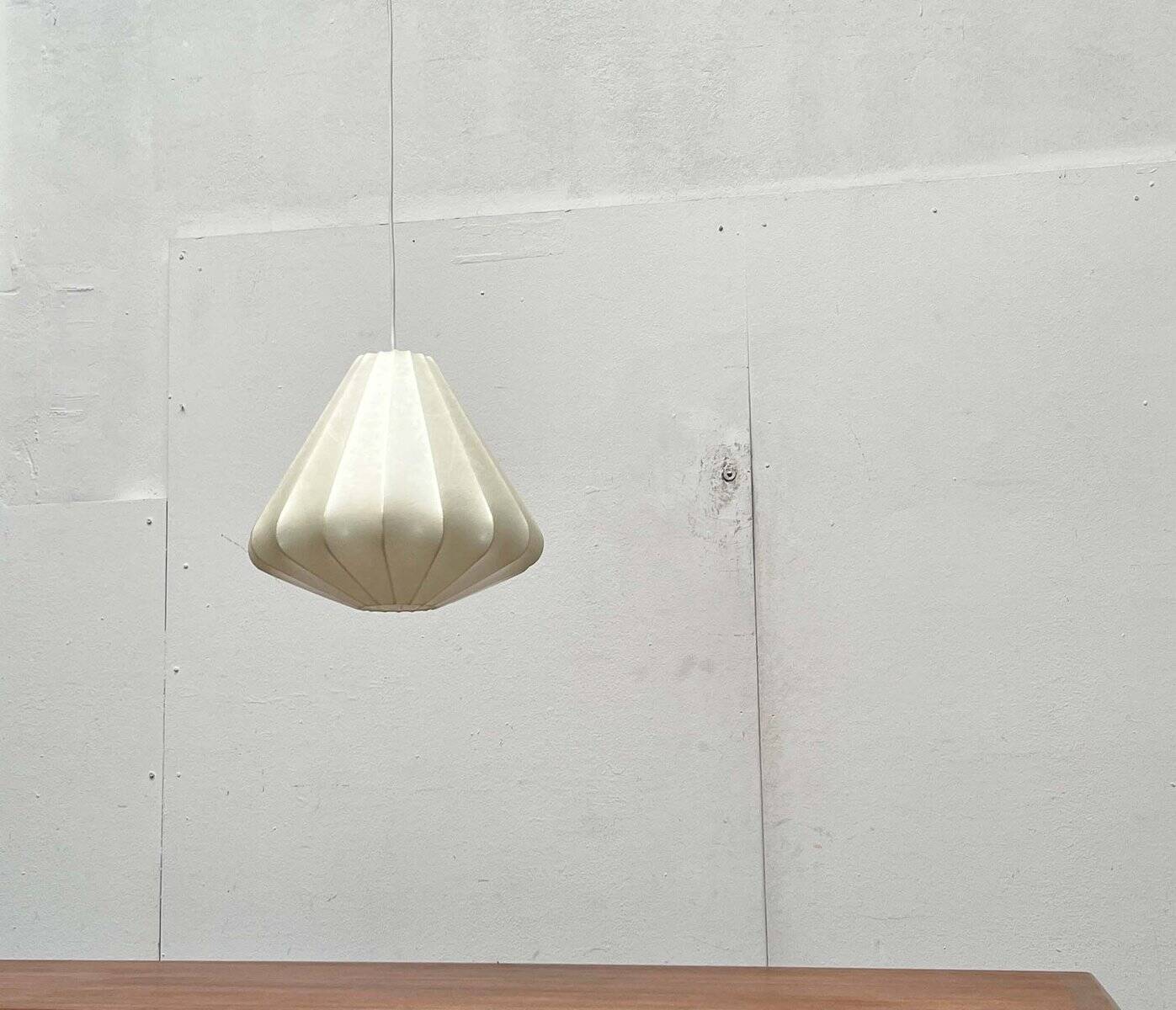 Modern mid-century Cocoon pendant lamp by Friedel Wauer for Goldkant Leuchten, Germany, 1960s.