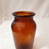 Henkel orange-brown glass vase