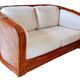 Two-seater sofa in bamboo and rattan by Maugrion for Roche Bobois.
