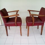 2 bridge armchairs 60s