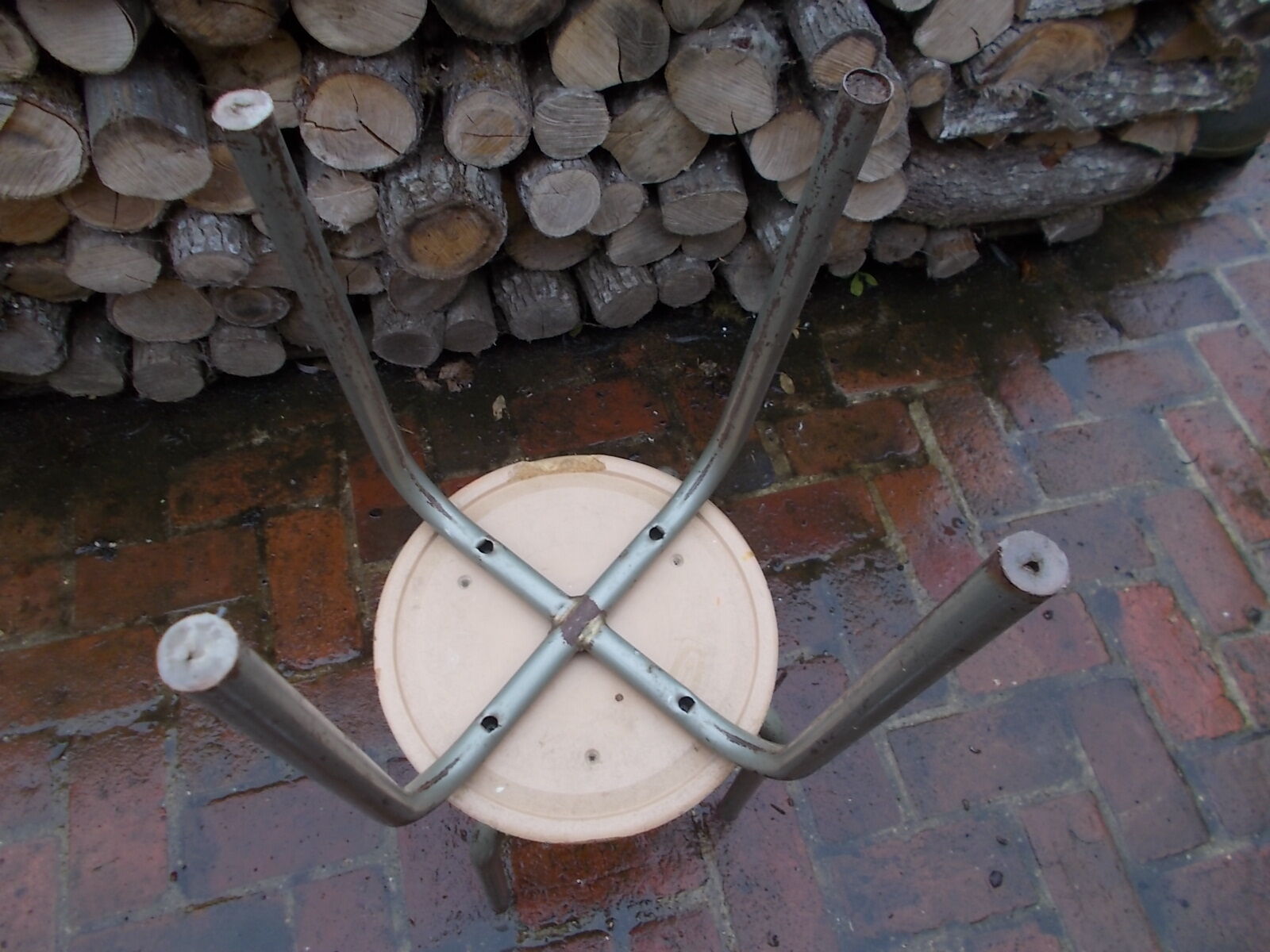 Pair of vintage Werzalit stools