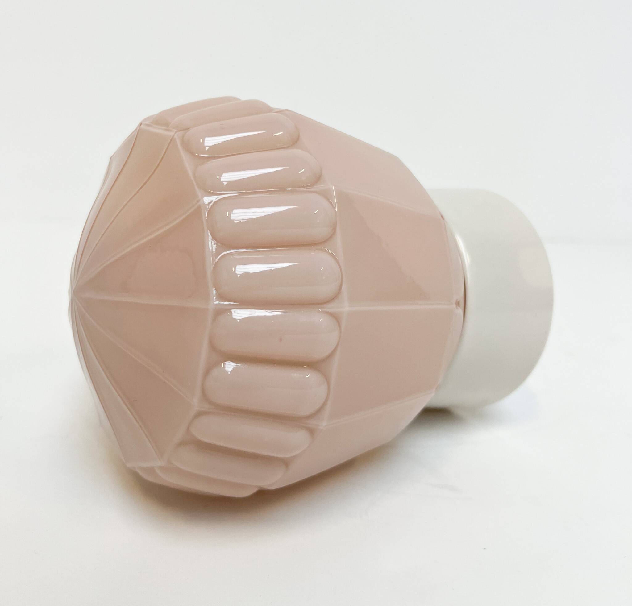 Art Deco pink Thabur ceiling lamp, 1930s