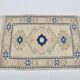Tapis vintage Oushak tissé à la main, référence 3450.