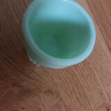 Coquetier opaline vert pâle art déco