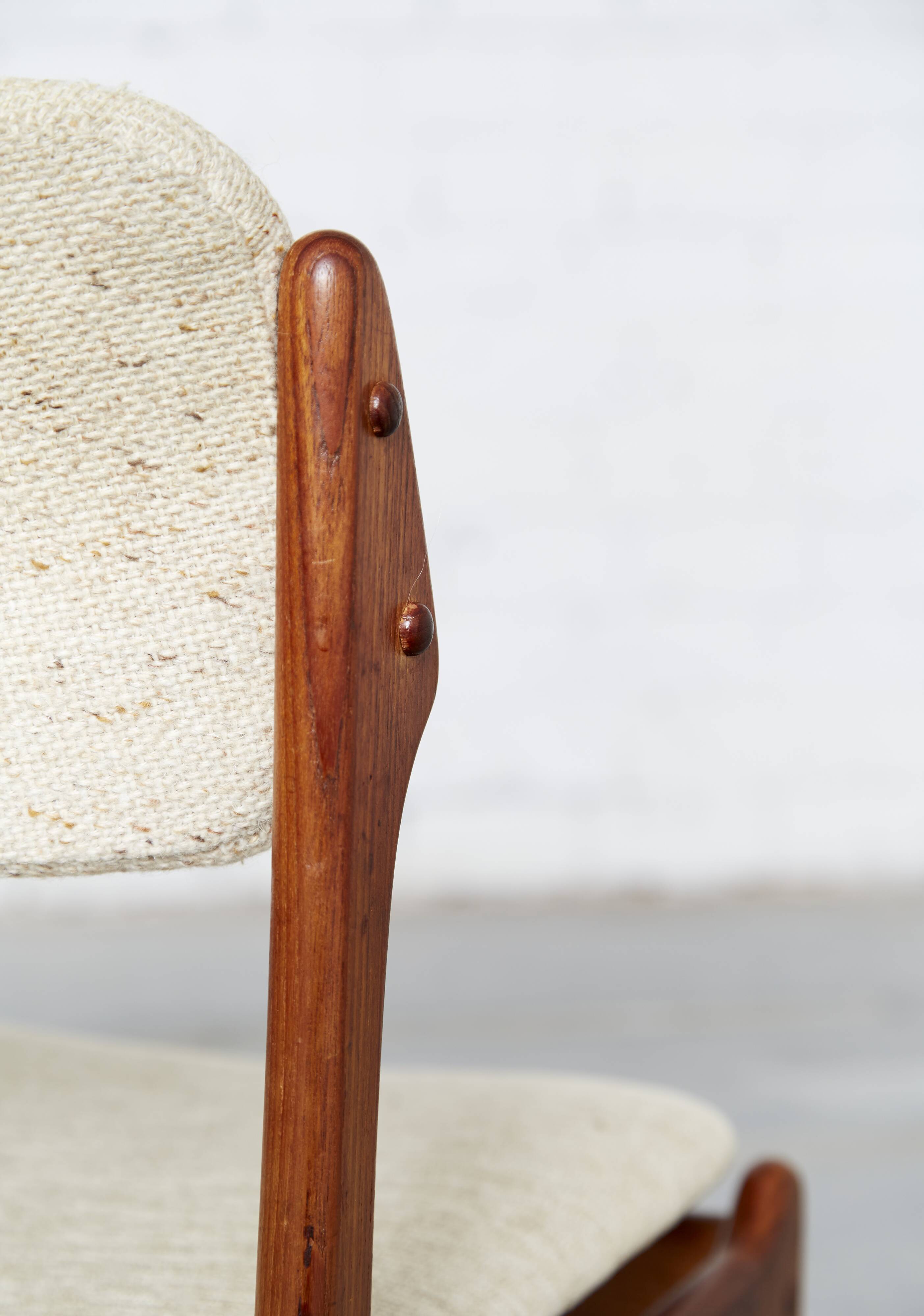 Set of 5 Erik Buck Dining Chair No.49 for O.D. Møbler