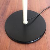 Vintage 50-60s Dutch design white floor lamp by H. Fillekes for Artiforte black base
