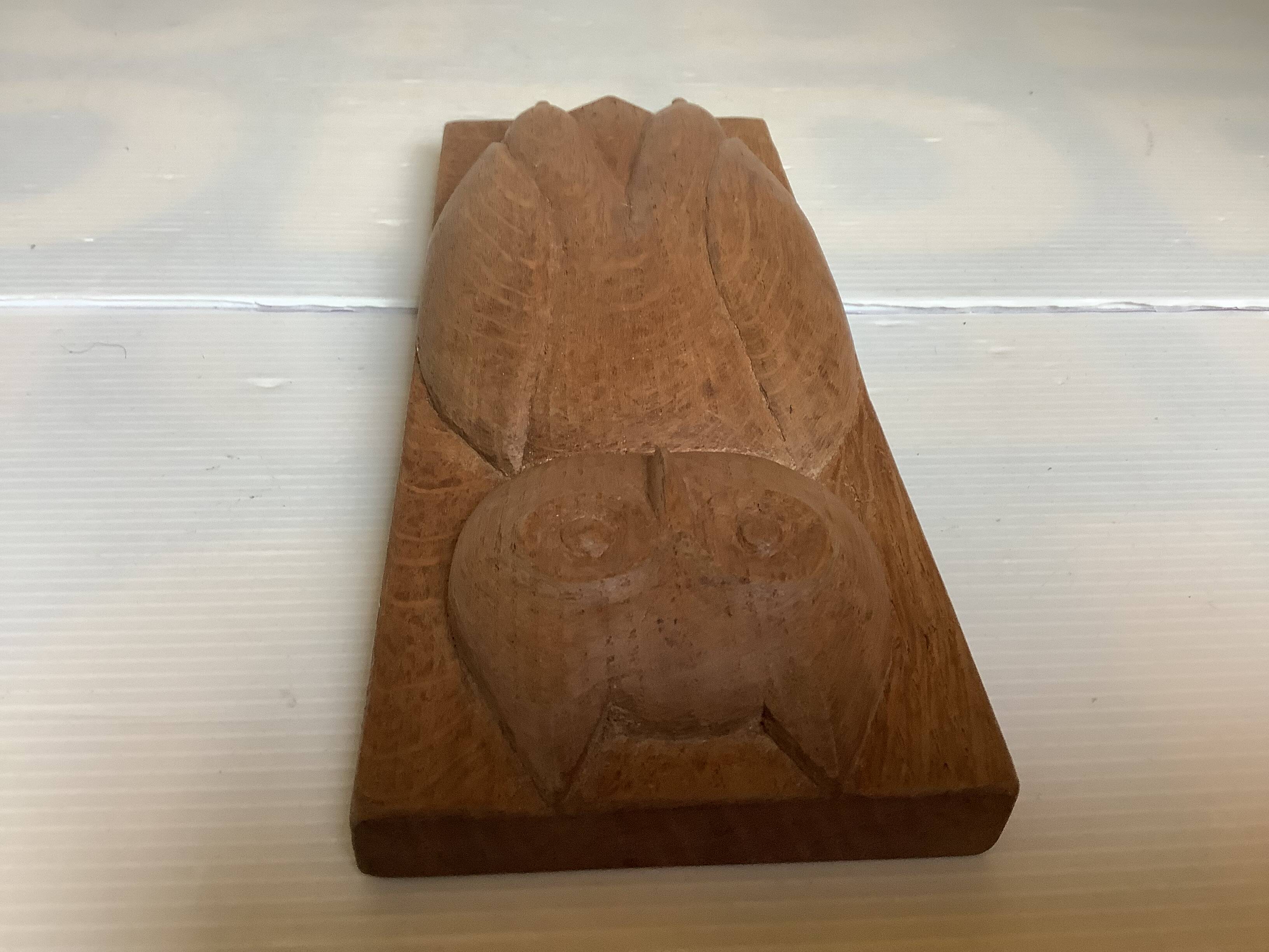 Owl in solid wood