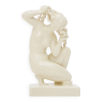 Icaro Rodi, Sculpture Venus of Rhodes, Glazed white ceramic, 1930s