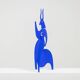 Antonine de Saint Pierre. Blue “Tauride” sculpture. Contemporary.