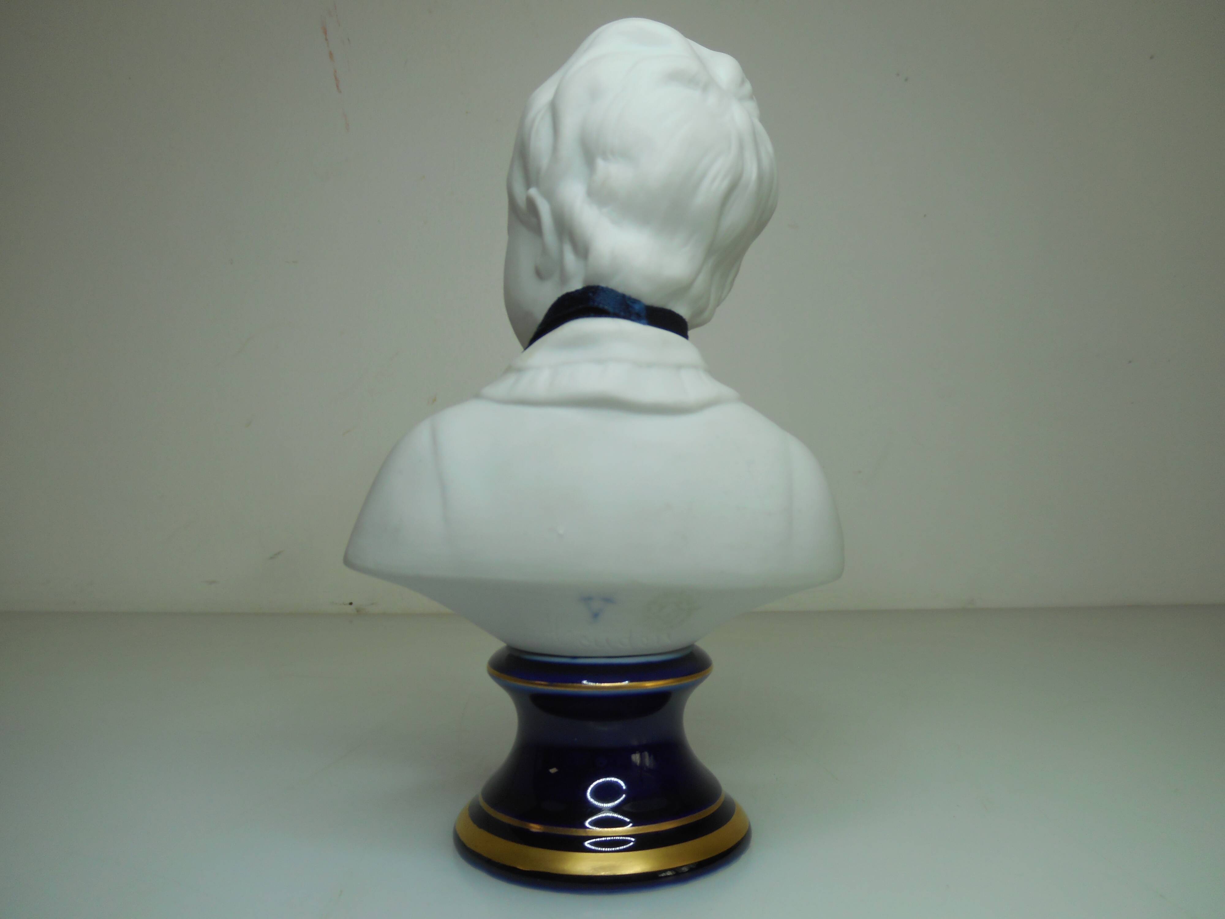 Bust Alexandre Brongniart biscuit after Houdon