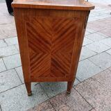 Old Louis XVI style chest of drawers in marquetry