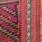 Shades Of Pink Beige Antique Vintage Runner Rug, 89x322Cm