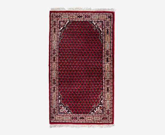 Tapis vintage indien seraband fait main 94cm x 163cm 1970s