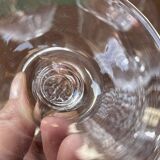 Suite de 4 grands verres à dégustation en cristal de Sèvres