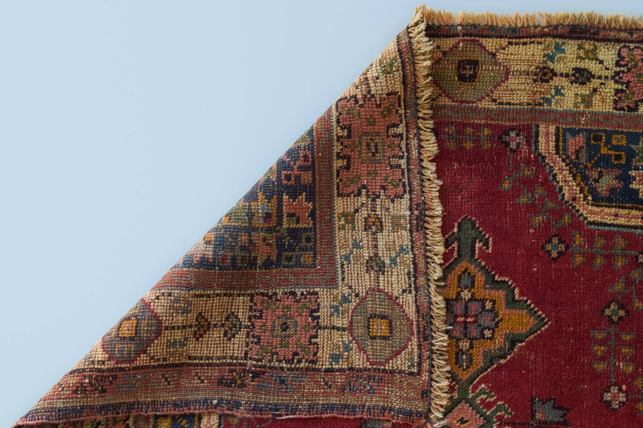 Vintage Handwoven - Red Ground Rug