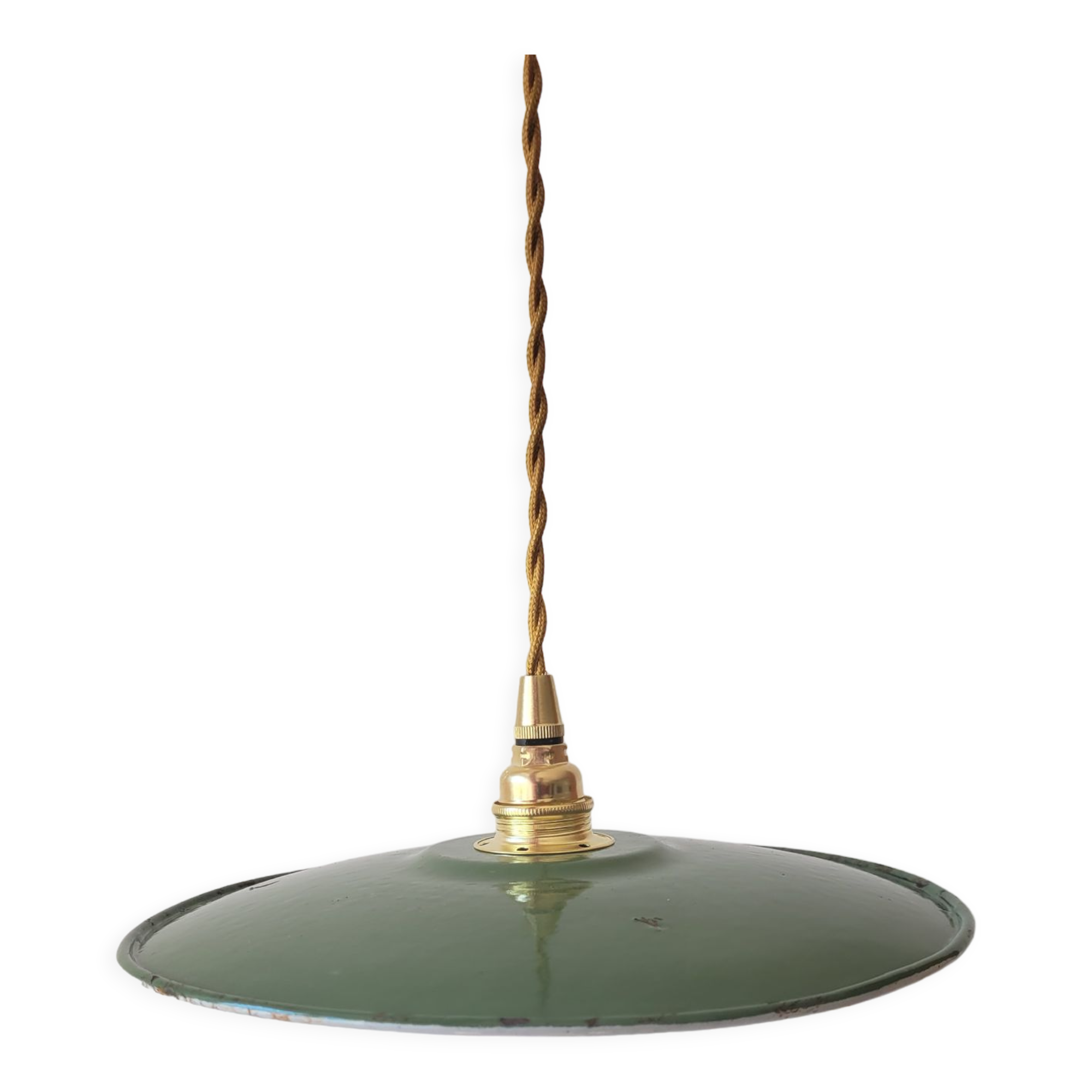 Enamelled sheet metal suspension