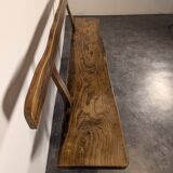 Pair of Aranjou solid elm benches