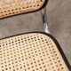 Pair of black Breuer b32 chairs and cannage