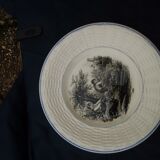 12 plates to desicate in Digoin Sarreguemines earthenware the months