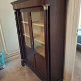 Antique Empire mahogany display case.