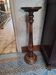 Elegant antique pedestal in solid wood,